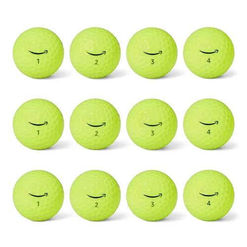Amazon Basics Core Soft Golf Balls, 12-Pack, Yellow