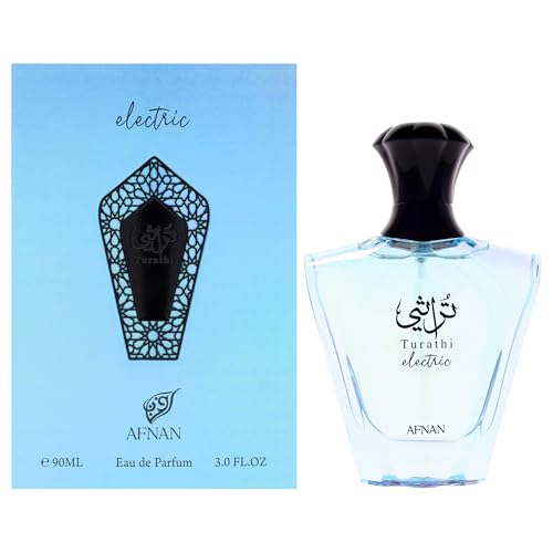 Afnan Turathi Electric Unisex Eau de Parfum, 3.0 Fl. Oz