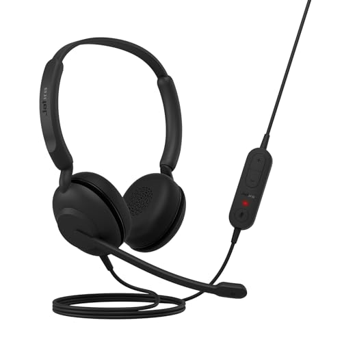 Jabra Evolve 10 Stereo USB-A Headset with Noise-Cancelling Microphone | Wired On-Ear Business Headphones for PC & Laptop | Plug & Play