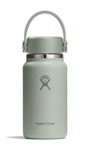 Hydro Flask Micro Bottle - Insulated Mini Leak Proof Flask for Purse or Pocket in 6.7 Oz Agave Green