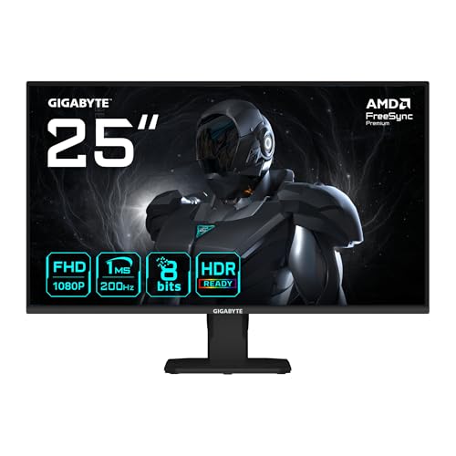 (-20%) Gigabyte GS25F2 25" FHD Gaming-Monitor - 1920 x 1080, 200Hz, 1ms, 300 cd/m², Display HDR 10, HDMI 2.0, DisplayPort 1.4