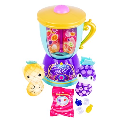 Wiz-O-Magic Blender – 2-in-1 Magical Surprise Reveal Toy with Sounds – Includes 2 Smoothie Pet Plushies Inside! Blend It, Spin It, Love It! – Ages 4+