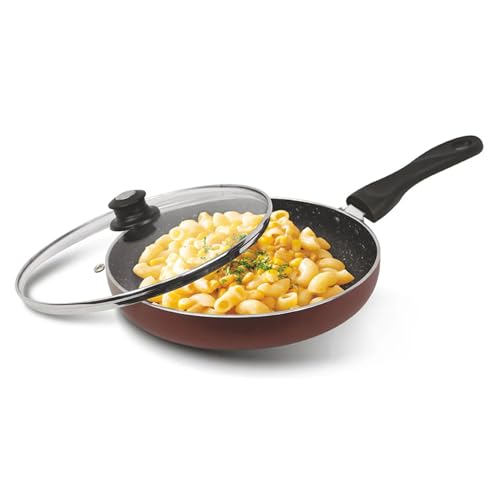 Signoraware Perfecto 4 Layer Coating Non Stick FryPan 26cm | Prevent Sticking | Gas & Induction Compatible | Ideal for Sauteing Veggies, Frying Snacks