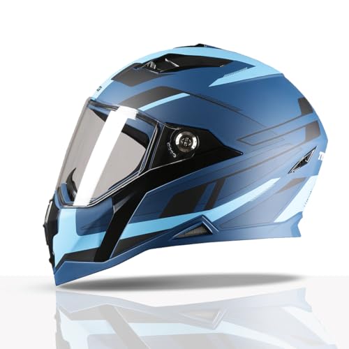 TVS Racing Anti Matter Full Face Helmet for Bike & Motorcycle Riders-DOT & ISI Certified-Lightweight ABS Shell, UV Resistant-Ventilated Comfort Liner,