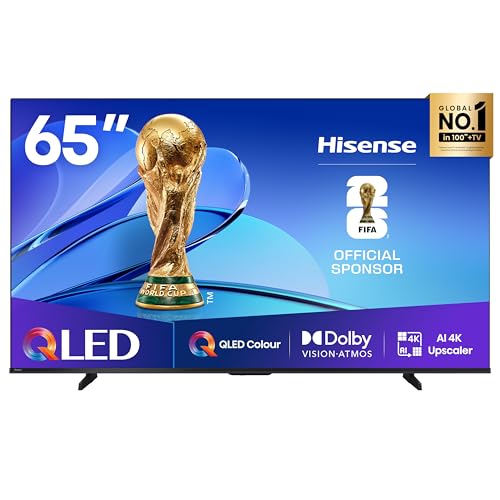 (-16%) Hisense 65E7Q Fehrnseher, 65 Zoll, 4K UHD QLED, Smart TV, Game Mode Plus, Filmaker Mode, Dolby Vision Atmos, HDR10, HLG, HDR Immersive, AI 4K Upscaler, Dolby MS12, DTS X, Sprachsteuerung [2025]
