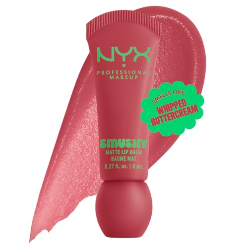 NYX PROFESSIONAL MAKEUP Smushy Matte Lip Balm, Tinted Lip Moisturizer with Soft, Matte Finish - Snuggle SZN (Blush Nude)