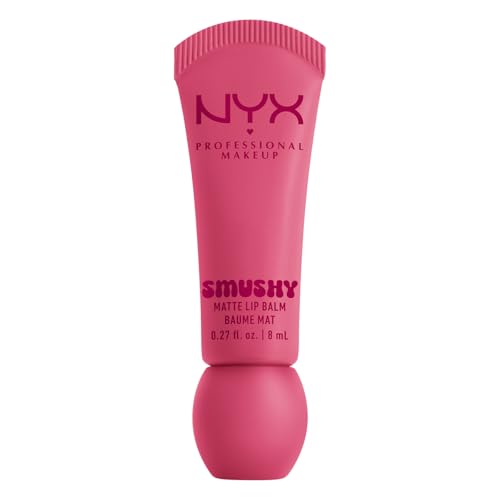 NYX Professional Makeup Smushy Matte Lip Balm, Soft Matte Finish, Hydrating & Buildable Colour, Shade: Swipe Sesh, 8ml