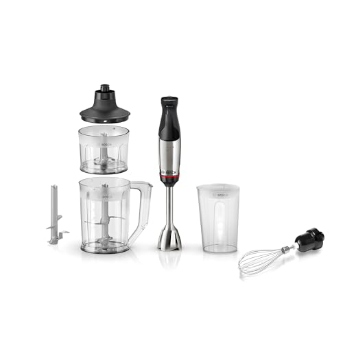 (-46%) Bosch Stabmixer ErgoMaster Serie 6, einhändig bedienbar, 4 Edelstahl-Klingen, Mixer, Zerkleinerer, verschleißfreie Keramik-Kupplung, langlebig, Luftkühlung, 1000 W, MSM6M652