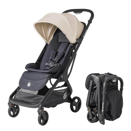 (-35%) Ergobaby Metro3 Kinderwagen Buggy mit Liegefunktion, Baby-Buggy ab Geburt bis 22kg (0-4 Jahre), Zusammenklappbar und Autositz Kompatibel, höhenverstellbarer Griff, ergonomischer Sitz, Natural Beige