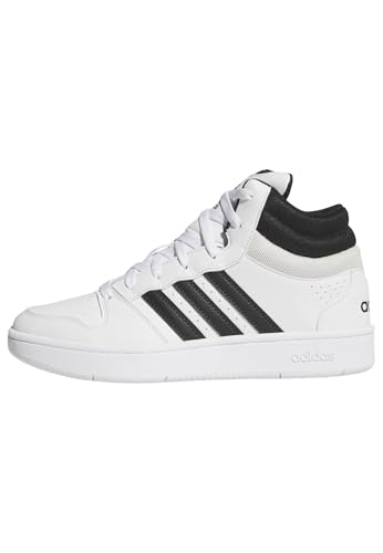 (-43%) adidas Unisex Hoops Mid Classic Shoes, FTWR White/Core Black/Orbit Grey, 39 1/3 EU