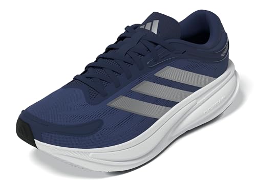 adidas Tênis de corrida masculino Response 2, Azul escuro/prata fosco/cinza, 42