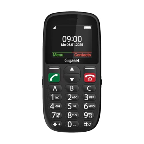 (-30%) Gigaset GL395 Seniorenhandy mit SOS-Taste, 2,2-Zoll-Farbdisplay, Schwarz