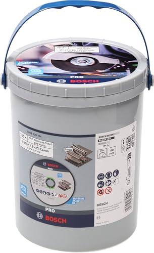 Bosch PRO Lot de 100 disques à tronçonner inox extra-fins Ø 125 x 1,6 mm