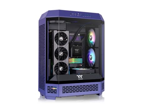 Thermaltake Tower 600 Mid Tower; 2x140mm CT Fans Included; 420mm Radiator Support; 400mm GPU Clearance; Hidden Connector Support; Rotatable PCIe Slots; Future Dusk; CA-1Z1-00MNWN-00