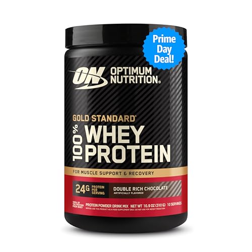 Optimum Nutrition Gold Standard 100% Whey Protein Powder, Double Rich Chocolate, 0.68 Pound (Pack of 1)