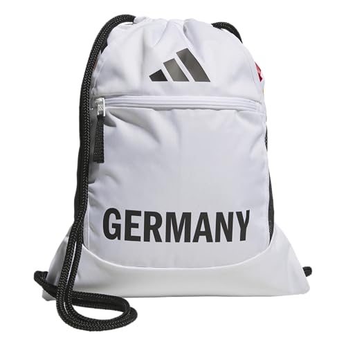 adidas Mochila para estádio (13 litros), leve, atlética, pequena, com cordão, esporte em equipe, bolsa de treino, Alemanha, tamanho único, Alemanha, One Size, Mochila para estádio (13 litros), leve,