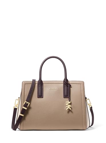 Michael Kors Laila Medium Satchel, Gold-Tone Hardware/Birch Multi