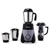 Wonderchef Vista Mixer Grinder 4 Multipurpose Jars 750W Sharp Stainlesssteel Blades For Masalas Chutneys Fresh Fruit Juices 3Speed Control Advanced Safety Features 2Year Warranty