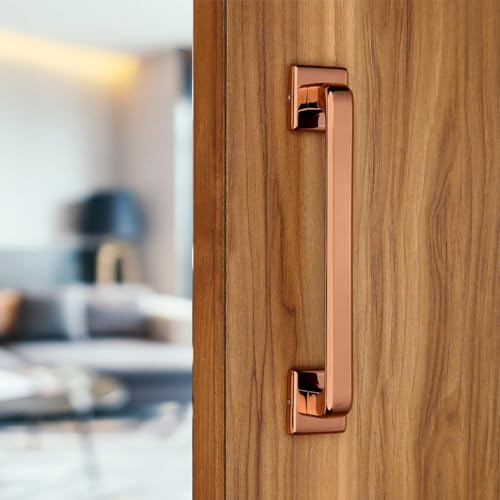 Sensi Main Door Handle – 8 Inch Premium Heavy Stainless Steel Pull Handle | Stylish & Durable Door Hardware for All Type of Doors | Rose Gold Finish| 