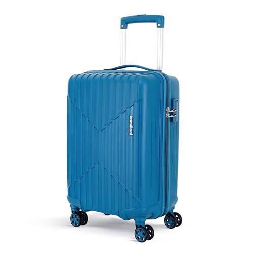 KAMILIANT by American Tourister Savvy | Cabin Trolley Bag Small Size (55 cms) for Travel| Hard Case Polypropylene (PP) Suitcase | 360° 8-Wheel Luggage