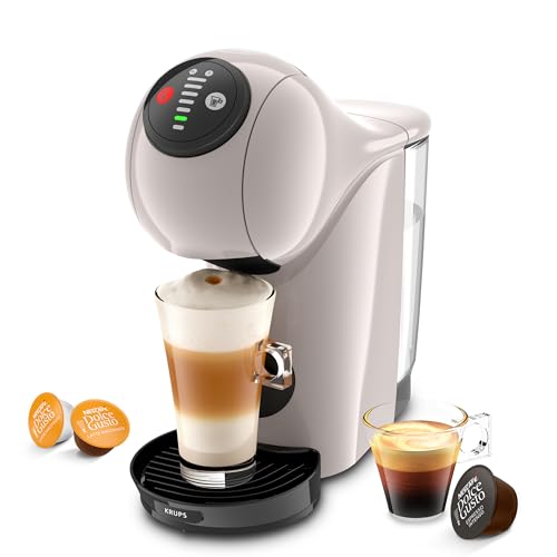 (-33%) NESCAFÉ DOLCE GUSTO Genio S Kaffeekapselmaschine, abnehmbarer Wassertank 0,8 Liter, heiße und kalte Getränke, 1500 Watt, 15 bar Pumpendruck, Eco-Modus, besonders kompakt, Taupe, KP243AF0