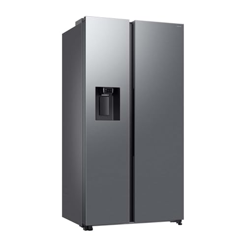 (-20%) Samsung RS70F66KCTEF Side-by-Side Kühl-Gefrierkombination, AI Kühlschrank mit Gefrierfach, 178 cm, 634 l, Eis-/Wasserspender mit Festwasseranschluss, AI Energy Mode, Twin Cooling+, Edelstahl Look