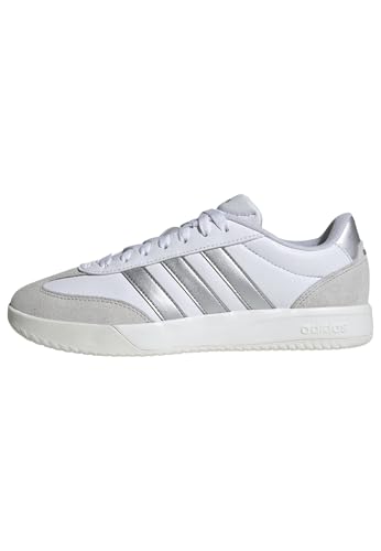🔥 SELTEN SO GÜNSTIG (-70%) adidas Damen VL Court FC Shoes, FTWR White/Silver met./Grey one, 42 EU