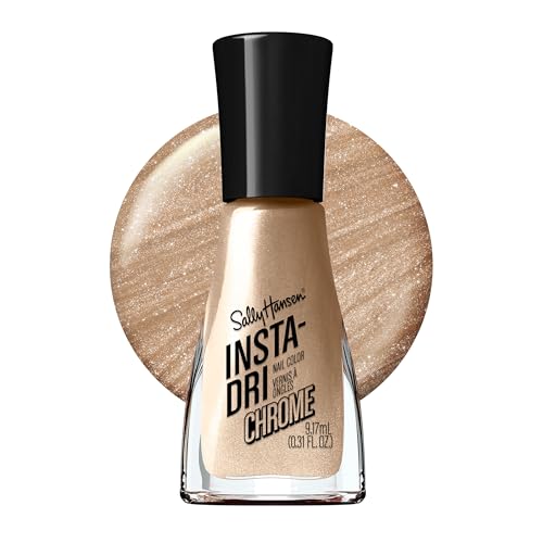Sally Hansen Insta-Dri, Lustrous Gold, Quick Dry, Long Lasting, Opaque, Metallic Gold Nail Polish
