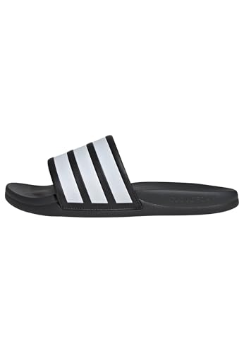 (-34%) adidas Unisex Adilette Comfort 2.0 Slides Sandal, Core Black/Ftwr White/Carbon, 43 EU