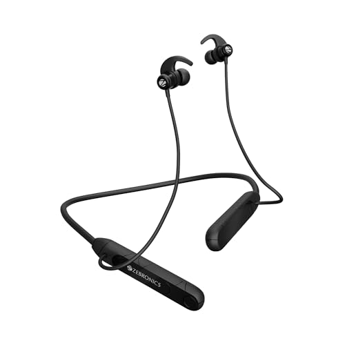 ZEBRONICS RAGA F2, Bluetooth Neckband in Ear, 22 Hours Playback, ENC, Rapid Charging, Dual Pairing, Magsnap (Magnetic Play | Pause), 2 EQ Modes, Bluet