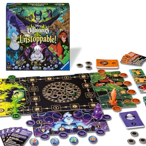 Ravensburger 24828 - Disney Villainous Unstoppable! - A Disney Villainous Family Game - Simple Board Game in The Villain