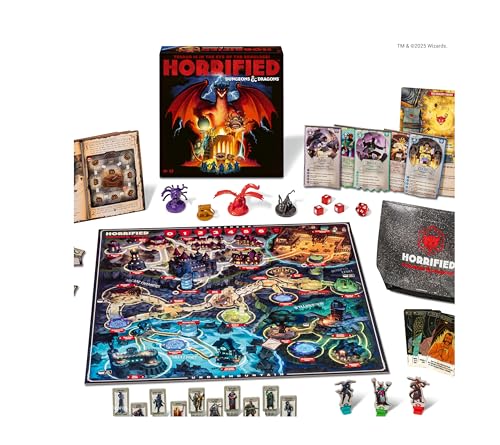 Ravensburger Horrified Games – Dungeons & Dragons – Strategy Board Game – Boost Critical Thinking & Teamwork – Cooperative Gameplay – Unique Monster Challenges – 1 to 5 Players – Adults & Kids 10+
