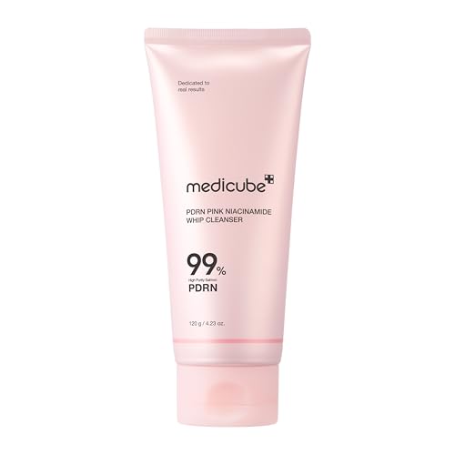 medicube PDRN Marshmallow Whip Cleanser | Face Wash, Cleansing Foam for Pore Care & Uneven Skin Tone | Gentle Daily Deep Cleansing | Hydrating and Nourishing Facial Cleanser | Korean Skincare