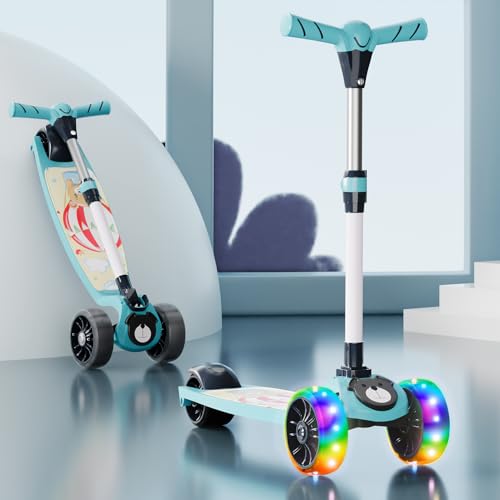 Lifelong Scooter for Kids 3+ Years - Foldable with PVC Wheels & Adjustable Height - Kick Scooter Capacity 50kg- for 3+ Year Old boy & Girl - Skate Sco