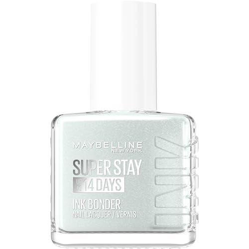 Maybelline New York Nail Polish, Super Stay Ink Bonder Nail Lacquer, Hard Gel-Like Colour, Chip-Resistant, Up to 14 Day Wear,Extreme Shine, Last Longer, Shade: 958 New Wave, 12ml