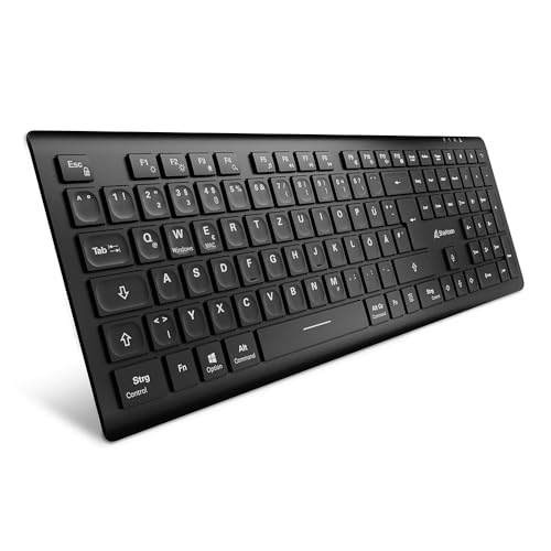 ⚡ BLITZDEAL (-60%) Sharkoon OfficePal K30W, Schwarz, Drahtlose Tastatur