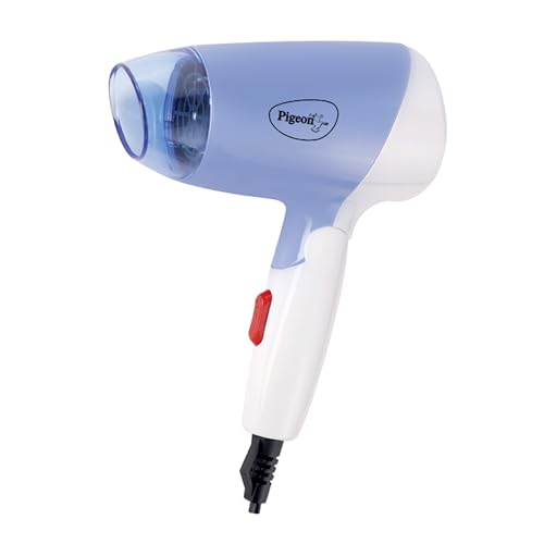 Pigeon Hair Dryer| 1000 Watts| 2 Speed & Temperature (Hot/Cool)| Foldable Handle| For Women and Men| 2 Years Warranty| Blue