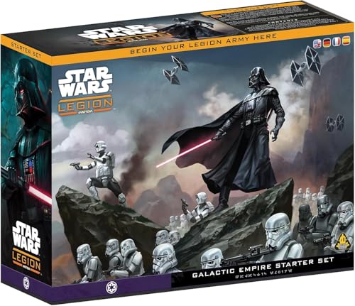 Atomic Mass Games Star Wars: Legion Galactic Empire Starter Set - Tabletop Miniatures Game, Strategy Game for Kids and Adults, Ages 14+, 2 Players, 3 Hour Playtime, Made