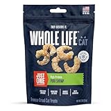Whole Life Cat Just One Shrimp Freeze Dried Cat Treats - Human Grade High Protein Food, Healthy Training Snacks, Freeze Dried Shrimp Food Toppers, USA Made Natural Treats - .7 oz (Pack of 1)