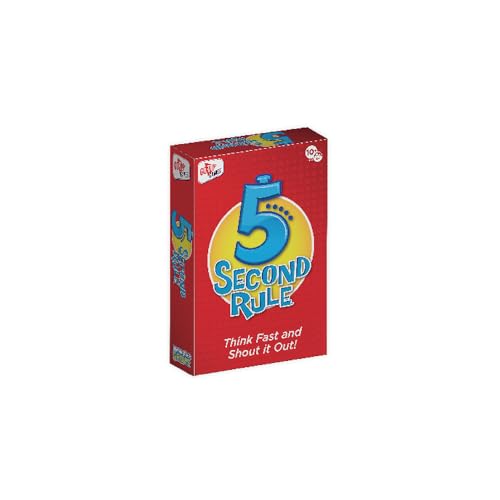 5 Second Rule Quick Play Mini Game 100 Questions - Fun Family Games for Kids and Adults, Party, Kids, Travel, Game Night & Sleepovers, Think Fast and Shout Out Answers