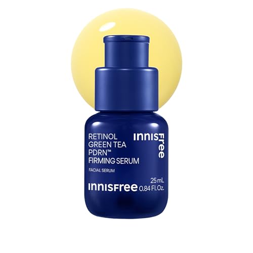 innisfree Green Tea Retinol PDRN Firming Serum, Vegan Korean Skincare for Fine Lines and Skin Texture