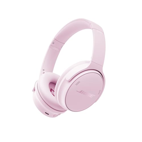 (-20%) Bose QuietComfort Kabellose Kopfhörer mit Mikrofon und Noise-Cancelling, Bluetooth-Over-Ear-Kopfhörer, Audiophile Kopfhörer, On-Ear-Kopfhörer mit Noise-Cancelling, bis 24 Std. Akkulaufzeit, Blütenrosa