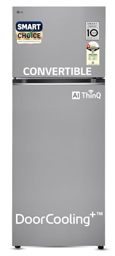 LG Smart Choice, 466 L, 1 Star, Convertible, Door Cooling+, Smart Inverter Compressor, AI ThinQ Wi-Fi, Frost Free Double Door Refrigerator (GL-T492NPZ