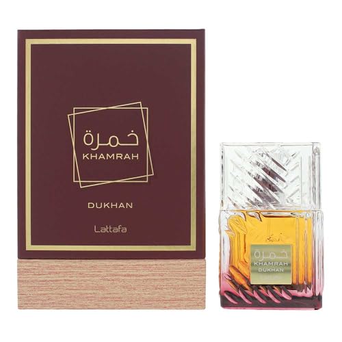 Lattafa Khamrah Dukhan for Unisex Eau de Parfum Spray, 3.4 Ounce / 100 ml