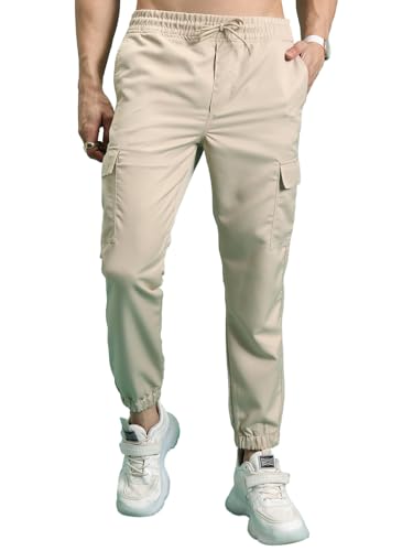 Highlander Men's Cargo Jogger Trousers| Utility Pockets | Trouser for Men | Men Trousers