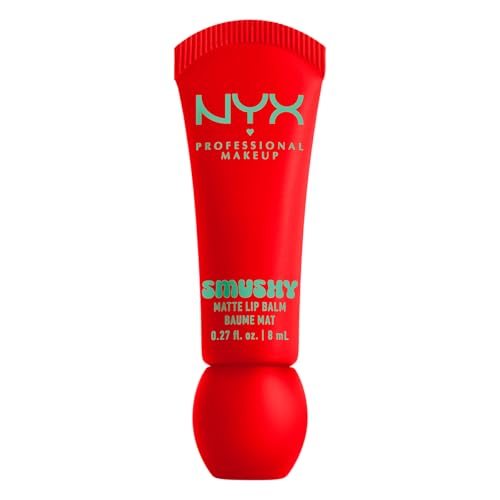 NYX Professional Makeup Smushy Matte Lip Balm, Soft Matte Finish, Hydrating & Buildable Colour, Shade: Soft Sorbet, 8ml