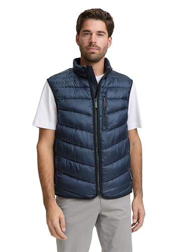 🔥 SELTEN SO GÜNSTIG (-74%) TOM TAILOR Herren 1048506 Weste, 10668 - Sky Captain Blue, S EU