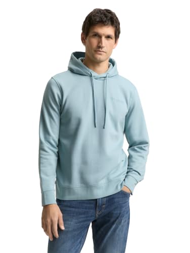 (-40%) TOM TAILOR Herren 1048635 Hoodie Sweatshirt, 30838 - Tourmaline, XL EU