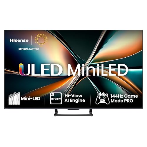(-16%) Hisense 50U7Q Fernseher 50 Zoll, 4K Mini LED ULED, Smart TV, Hi-View AI Engine, 144Hz Game Mode Pro, FreeSync Premium, Built in Subwoofer, Dolby Vision IQ Atmos, Airplay, Sprachsteuerung[2025]