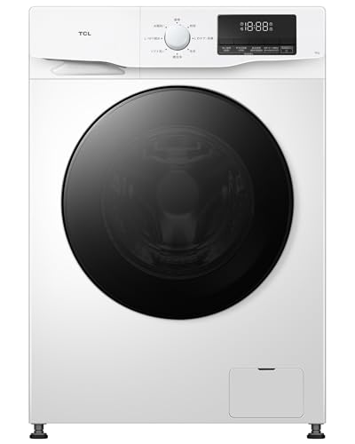 TCL ドラム式洗濯機 奥行48㎝ 幅60㎝ 超薄型 節水型 洗濯6㎏ 左開き スチームウォシュ 消臭 シワ伸ばし 節水型 最短15分洗濯 部屋干しモード モード お湯洗いモード 省スペース コンパク... 2